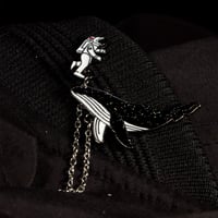 Image 3 of Houston We Have A Whale Soft Enamel Pin