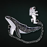 Image 1 of Houston We Have A Whale Soft Enamel Pin