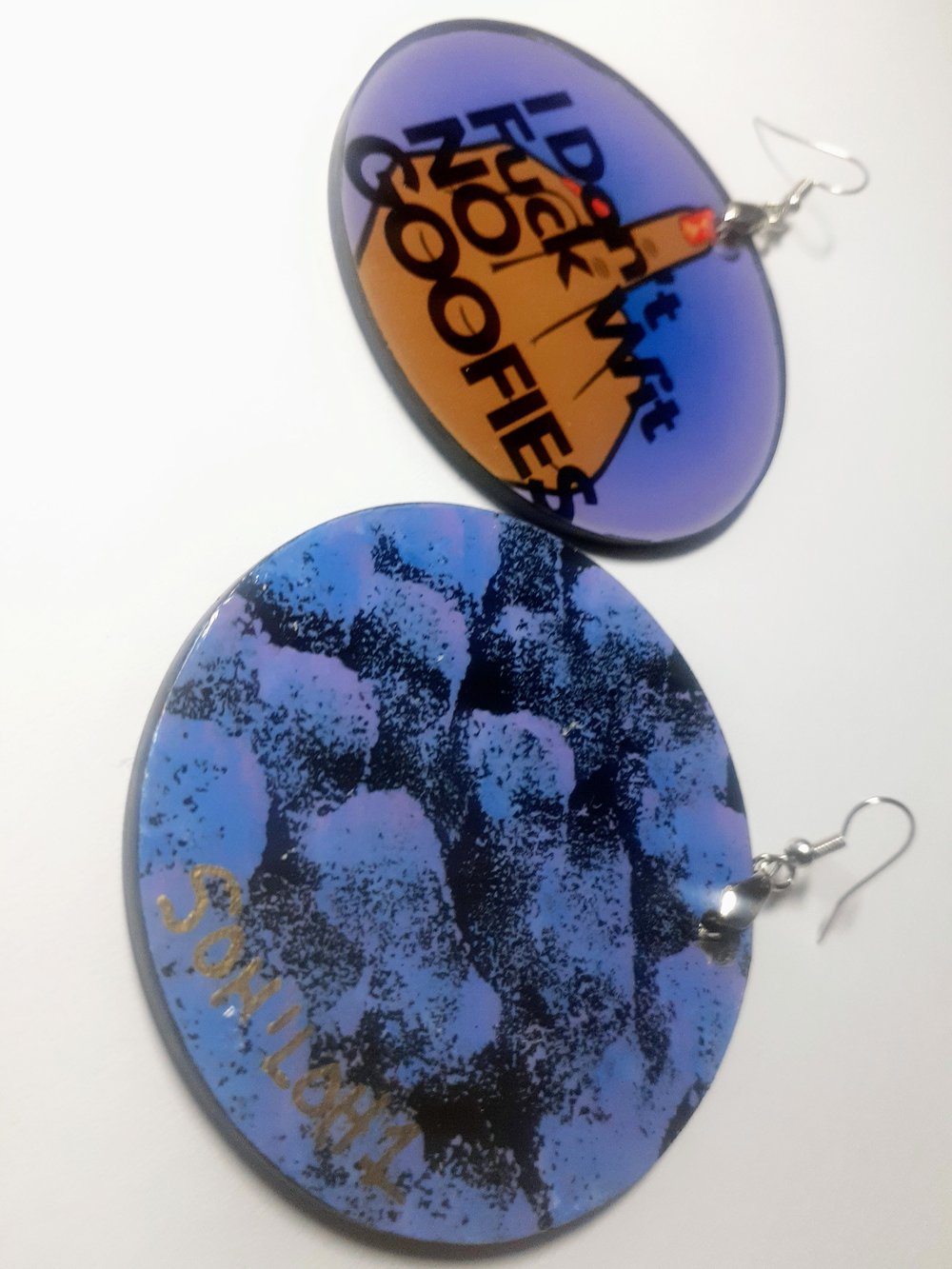 Image of No Goofies, Sublimation, Handmade, Custom Earrings