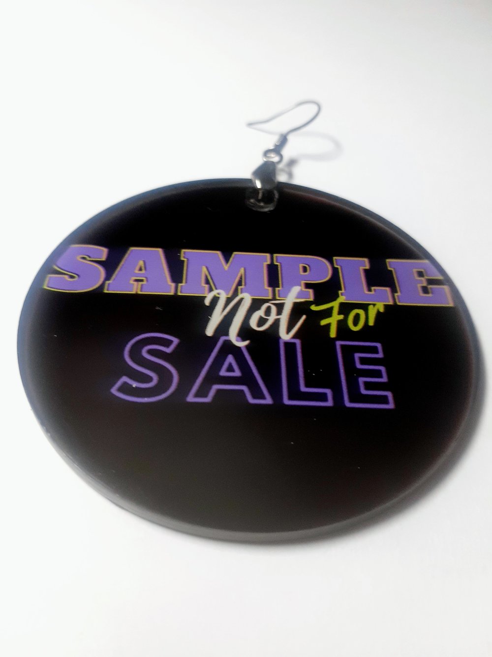 Image of Sample Not for Sale, Unique, Handmade, Custom Hoop earrings
