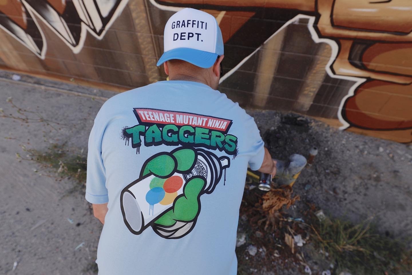 Image of TMNT/UZI T-Shirt & Graffiti Dept Hat 