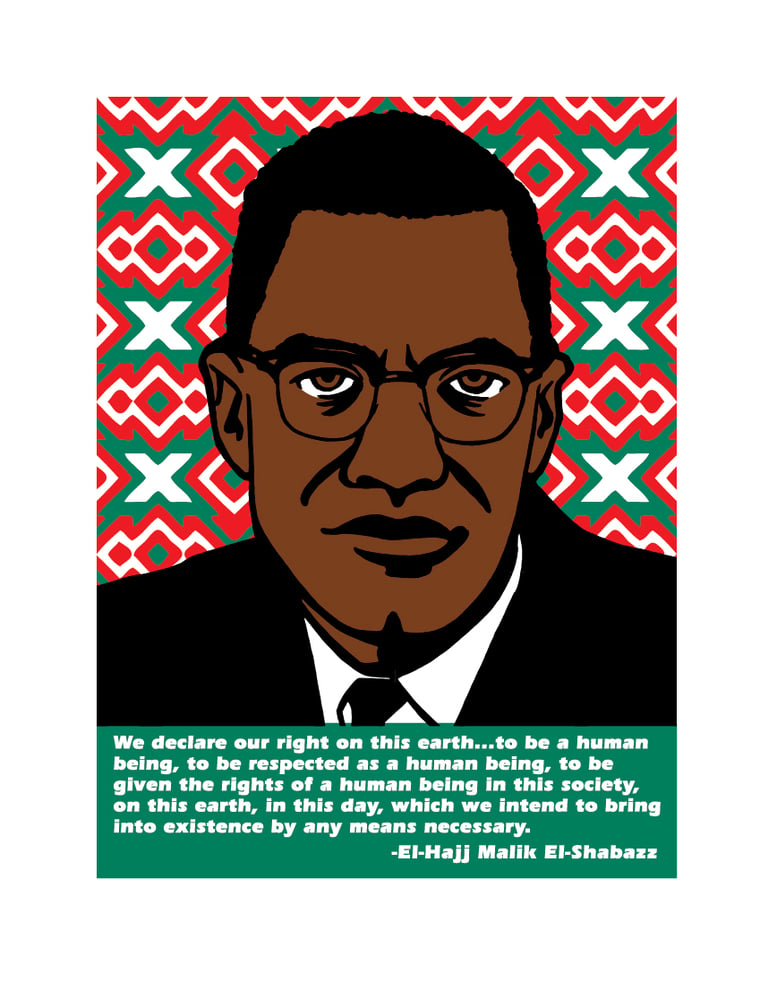 Image of Malcolm X (Mini Print)