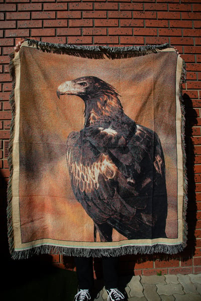 Image of Eagle + Snake Woven Blankets