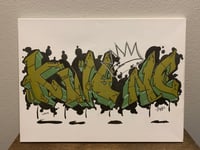 Image 1 of “King Me” Graffiti Canvas Art
