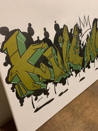 Image 2 of “King Me” Graffiti Canvas Art