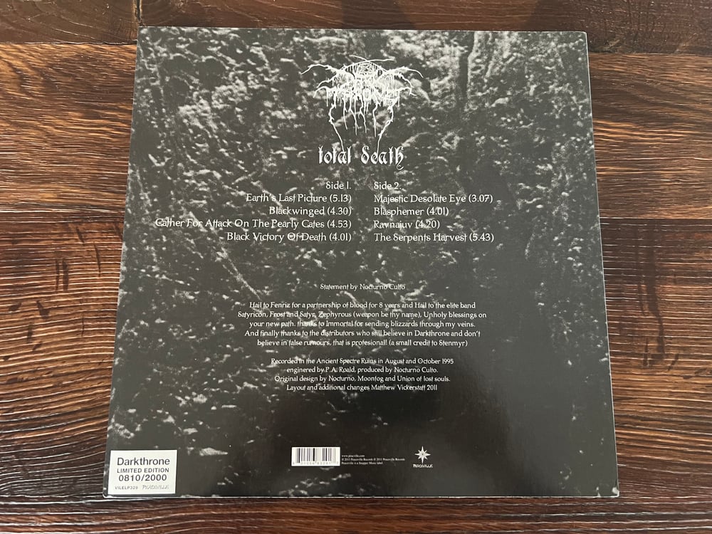 Darkthrone - Total Death Vinyl