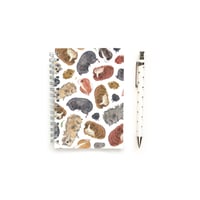 Image 1 of Guinea Pig A6 Notebook (Lined and blank)