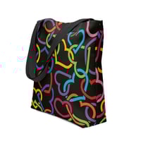Image 2 of Cygen Divine Designs Vibrant Hearts Tote Bag
