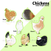 Image 1 of Chicken Phone Strap Charms