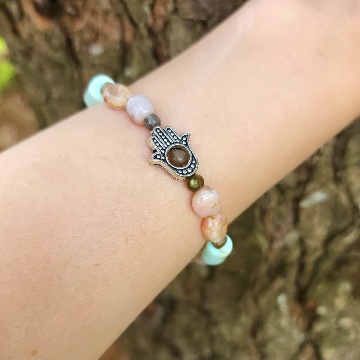 Image of Soothing, Harmony, Healing, & Protection Gemstone Bracelet 