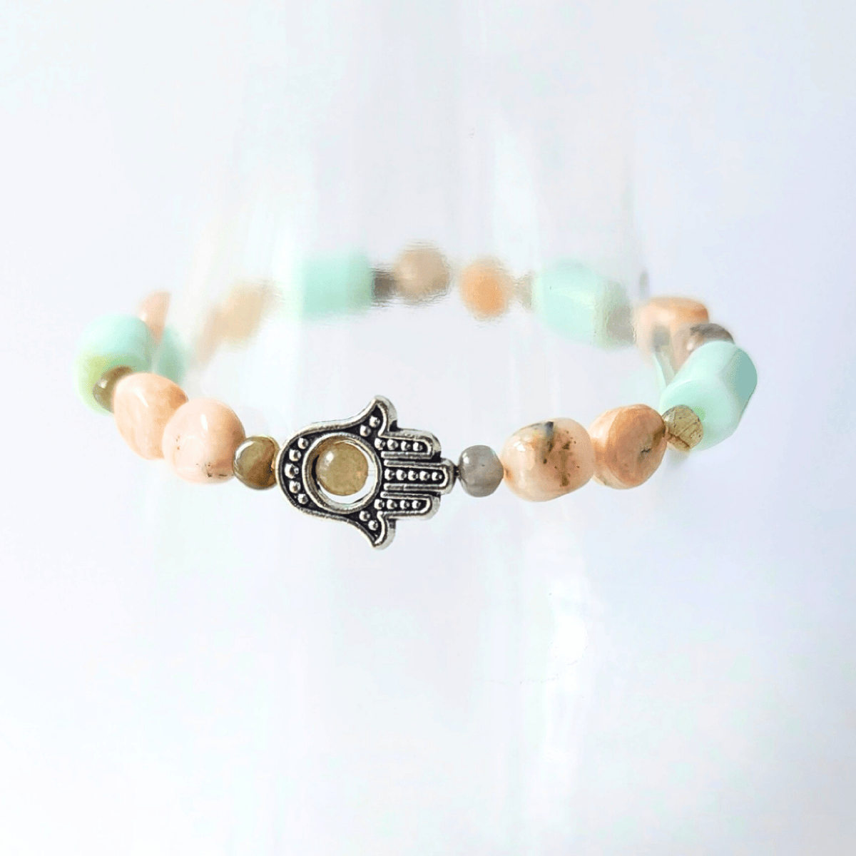 Image of Soothing, Harmony, Healing, & Protection Gemstone Bracelet 