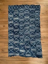 Image 2 of 60s AFRICAN HAND-LOOMED AND HAND-DYED INDIGO STOLE