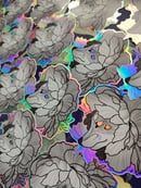 Image 2 of Holographic fox flower sticker