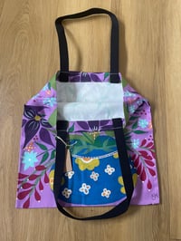 Image 2 of Original art purple medium tote bag 