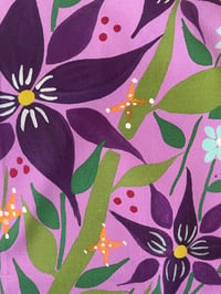 Image 3 of Original art purple Tea Towel