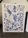 8" x 10" Blue Tones Geometric Abstract - Archival Paper Print