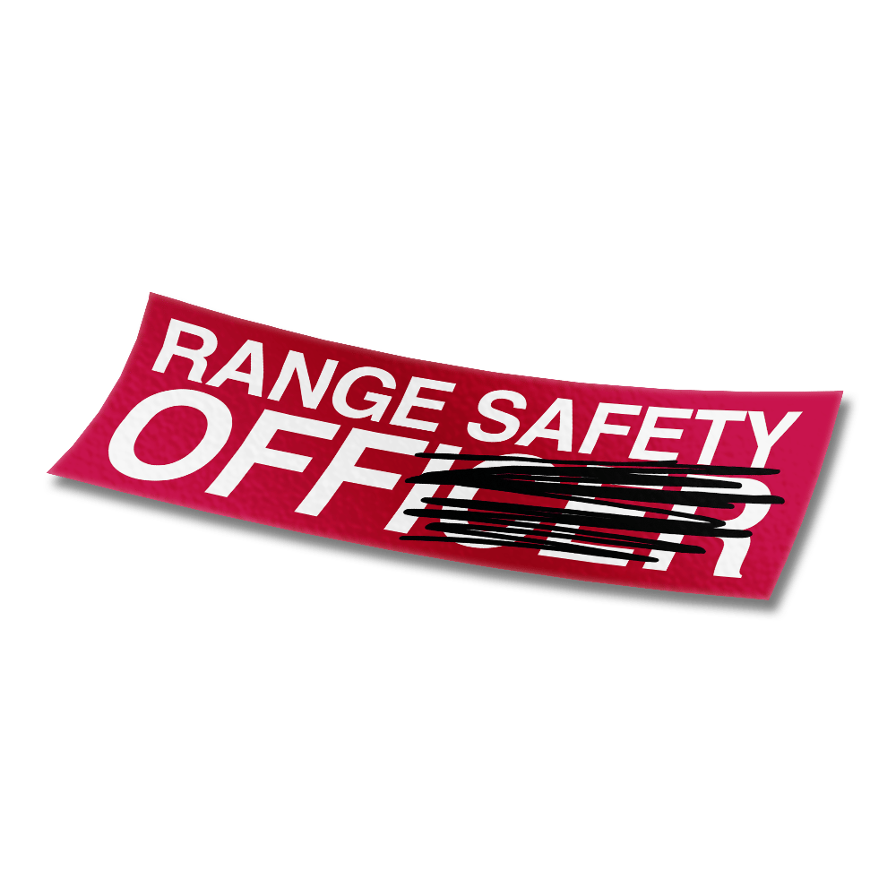 Image of Range Safety Off Sticker