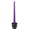 Image 2 of Metal Pot Taper Candle-Triple Moon w/ Pentacle (Each)