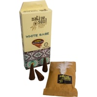 Native Soul Jumbo Backflow Cones - 8 Cones - White Sage
