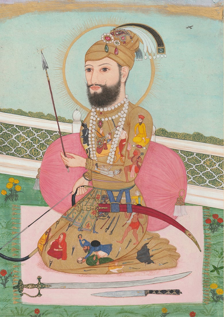 Image of Fine Art Print - A4 - Portrait of Guru Gobind Singh ji 2023 