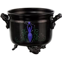 Metal Cauldron w/Print Goddess (Each)