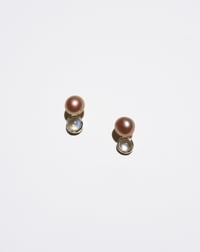 Image 1 of Pearl Moon Studs