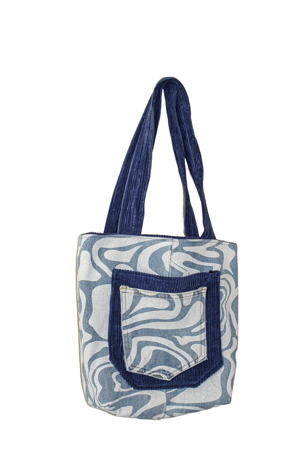 Sapphire Waves Tote Bag
