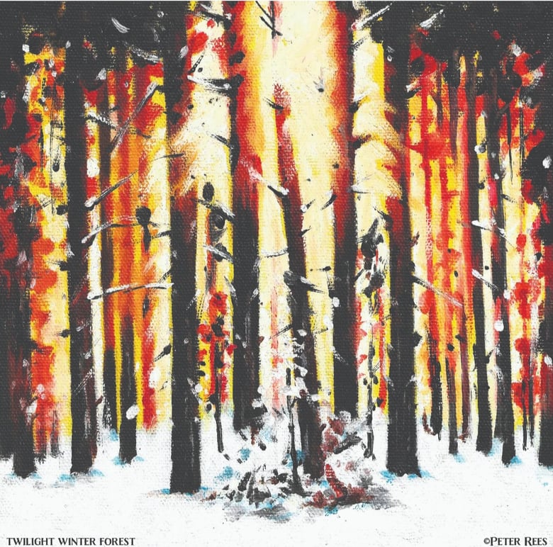 Image of Twilight Winter Forest limited edition artprint 