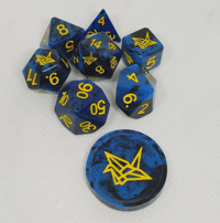 Image 1 of Kree 8 Piece RPG Handmade Dice Set