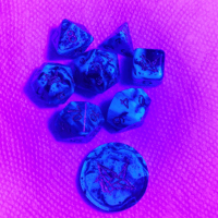 Image 2 of Kree 8 Piece RPG Handmade Dice Set