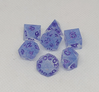 Image 1 of Faith, Trust, and Pixie Dust 10mm Micro 7 Piece Handmade Sharp Dice Set