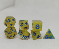 Image 1 of Sunshine One 10mm Micro 7 Piece Handmade Sharp Dice Set