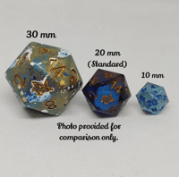 Image 3 of Sunshine One 10mm Micro 7 Piece Handmade Sharp Dice Set