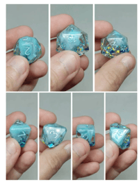 Image 2 of Pebble Beach 8 Piece Handmade Dice Set