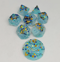 Image 4 of Pebble Beach 8 Piece Handmade Dice Set