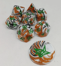 Image 1 of Torbie 8 Piece Handmade Dice Set