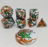 Image 2 of Torbie 8 Piece Handmade Dice Set