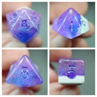 Image 3 of Snowcapped Aurora 8 Piece Handmade Dice Set