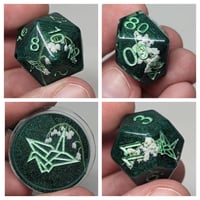 Image 2 of Lily of the Valley 8 Piece Handmade Dice Set