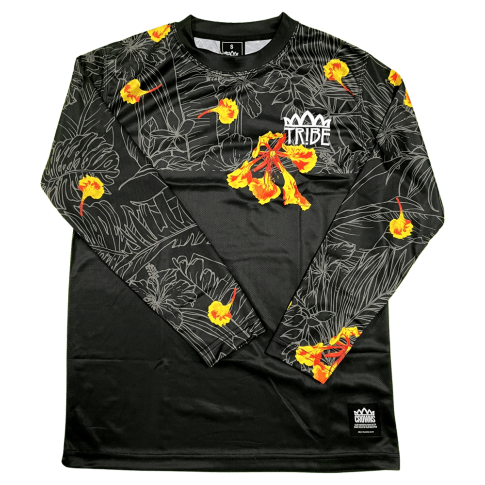 Image of Crowns Guam x Tribe Marianas - Dri-Fit Mesh L/S (Flame Tree)