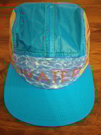 Image 3 of Water Electric Blue/3M Reflective Gold Hat