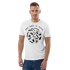 Soil is alive shirt black print unisex