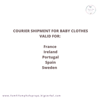 OPTIONAL COURIER SHIPMENT FOR BABY CLOTHES (for listed countries)