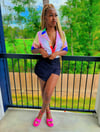 Barbie Excursion Button Down