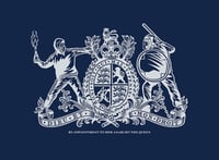 Image 1 of THE NEW ROYAL CREST  •  SILVER/BLUE • 4 prints available