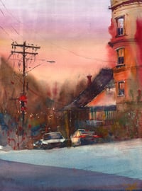 Dusk in Jamaica Plain