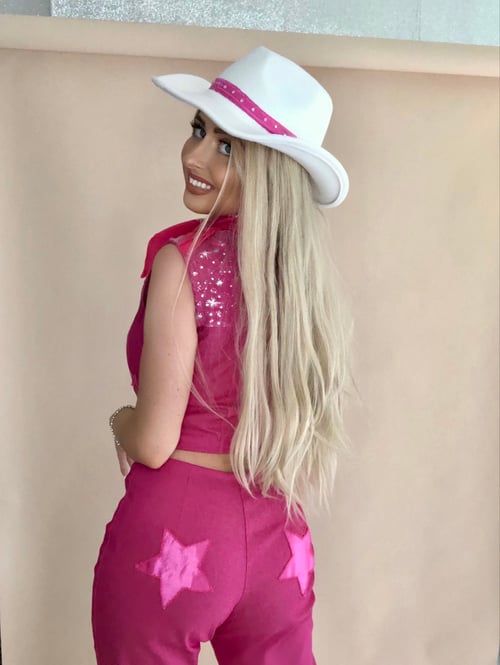 Image of Pink Cowgirl Live Action Movie Cosplay Costume