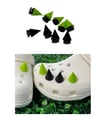 Black or Green RUBBER spikes /  Shoe Charms / Gift for her or him