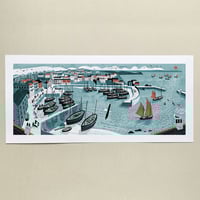 Image 1 of Mevagissey Harbour Panoramic Print