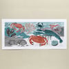 Cornwall Shellfish Panoramic Print